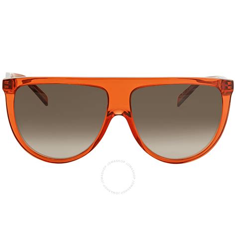 celine cl41435s sunglasses|Celine Thin Shadow Brown Gradient Rectangular Sunglasses .